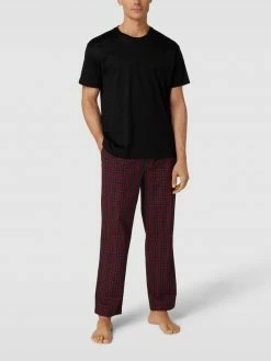 Auslauf ❤️ BOSS Pyjama-Hose Mit Karomuster - Rot ?