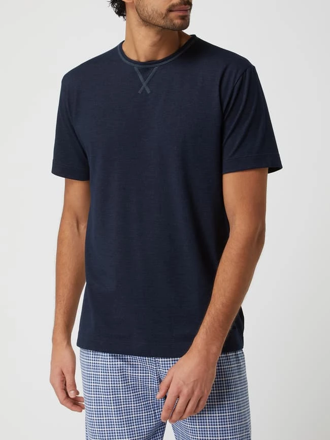 Auslauf ? Mey Pyjama-Oberteil Aus Baumwollmischung - Dunkelblau ? 4 Auslauf ? Mey Pyjama-Oberteil Aus Baumwollmischung - Dunkelblau ? – Bild 4