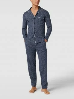 Blitzangebot ⭐ Polo Ralph Lauren Underwear Pyjama Mit Allover-Muster Modell 'STATLEY' - Dunkelblau ?