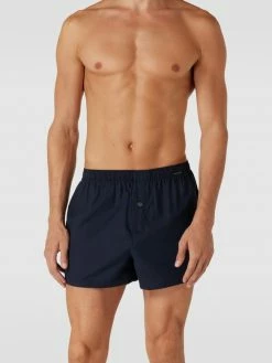 Auslauf ? Schiesser Boxershorts Mit Label-Details Im 2er-Pack - Dunkelblau ?