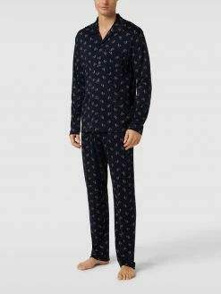 Bestpreis ? Calida Pyjama Mit Allover-Muster - Dunkelblau ⌛