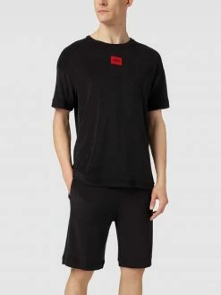 Rabatt ? HUGO Pyjama Mit Label-Patch Modell 'Terry Me Short Set' - Schwarz ?