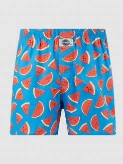 Auslauf ? Deal Boxershorts Aus Baumwolle Mit Allover-Muster - Türkis ?