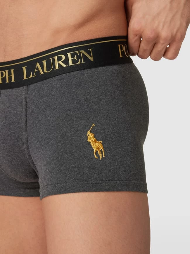 Brandneu ❤️ Polo Ralph Lauren Underwear Trunks Mit Logo-Bund Modell 'SINGLE-TRUNK Gold Reiter' - Anthrazit ? 3 Brandneu ❤️ Polo Ralph Lauren Underwear Trunks Mit Logo-Bund Modell 'SINGLE-TRUNK Gold Reiter' - Anthrazit ? – Bild 3