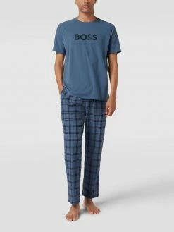Bestes Angebot ? BOSS Pyjama-Hose Mit Allover-Muster Modell 'Dynamic' - Blau ?