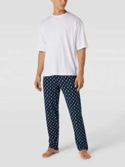 Am billigsten ✨ Mey Pyjama-Hose Mit Allover-Muster Modell 'BARBER' - Marineblau ?