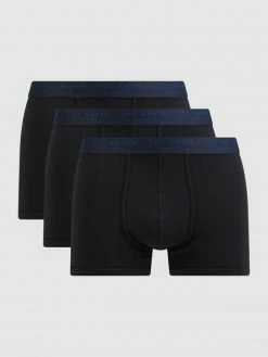 Coupon ? Ted Baker Fitted Trunks Mit Stretch-Anteil Im 3er-Pack - Schwarz ❤️