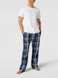 Aktion ⭐ Gant Pyjama-Hose Aus Baumwolle Mit Tartan-Karo - Blau ✨