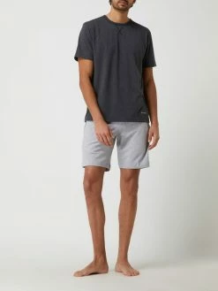 Auslauf ? Mey Pyjama-Oberteil Aus Baumwollmischung - Dunkelgrau Meliert ?