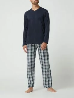 Coupon ? Bugatti Pyjama Aus Baumwolle - Blau ?