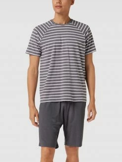 Auslauf ? Esprit Pyjama-Shorts Mit Tunnelzug Modell 'NOOS' - Anthrazit ⌛