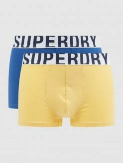 Schlussverkauf ? Superdry Trunks Mit Stretch-Anteil Im 2er-Pack - Gelb ❤️