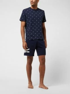 Am billigsten ? Lacoste Pyjama-Hose Mit Logo - Dunkelblau ?