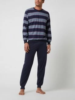 Großhandel ? Götzburg Wäsche Pyjama Aus Baumwolle - Dunkelblau ⭐