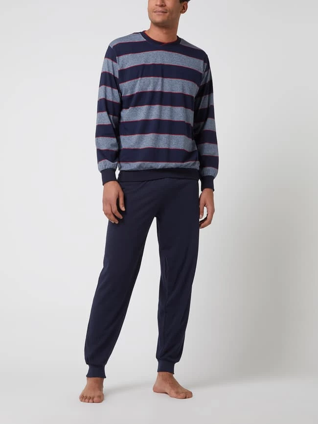 Großhandel ? Götzburg Wäsche Pyjama Aus Baumwolle - Dunkelblau ⭐ 1 Großhandel ? Götzburg Wäsche Pyjama Aus Baumwolle - Dunkelblau ⭐