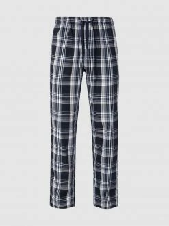 Coupon ? Schiesser Loungehose Mit Streifenmuster - Dunkelblau ?