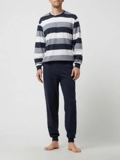 Bester Verkauf ? Götzburg Wäsche Pyjama Aus Baumwolle - Atmungsaktiv - Dunkelblau ?