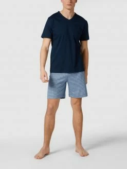 Angebote ? Mey Regular Fit Pyjama Aus Baumwolle - Dunkelblau ?