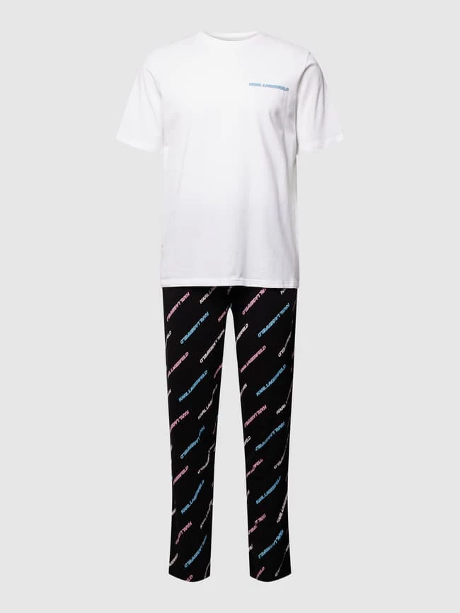 Budget ? Karl Lagerfeld Pyjama Mit Label-Print - Schwarz ? 2 Budget ? Karl Lagerfeld Pyjama Mit Label-Print - Schwarz ? – Bild 2