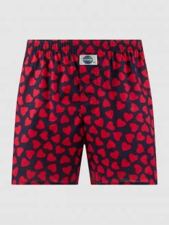 Rabatt ? Deal Boxershorts Aus Baumwolle Mit Allover-Muster - Dunkelblau ?