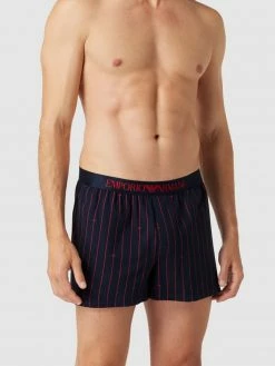 Coupon ⭐ Emporio Armani Boxershorts Mit Logo-Bund - Dunkelblau ⭐