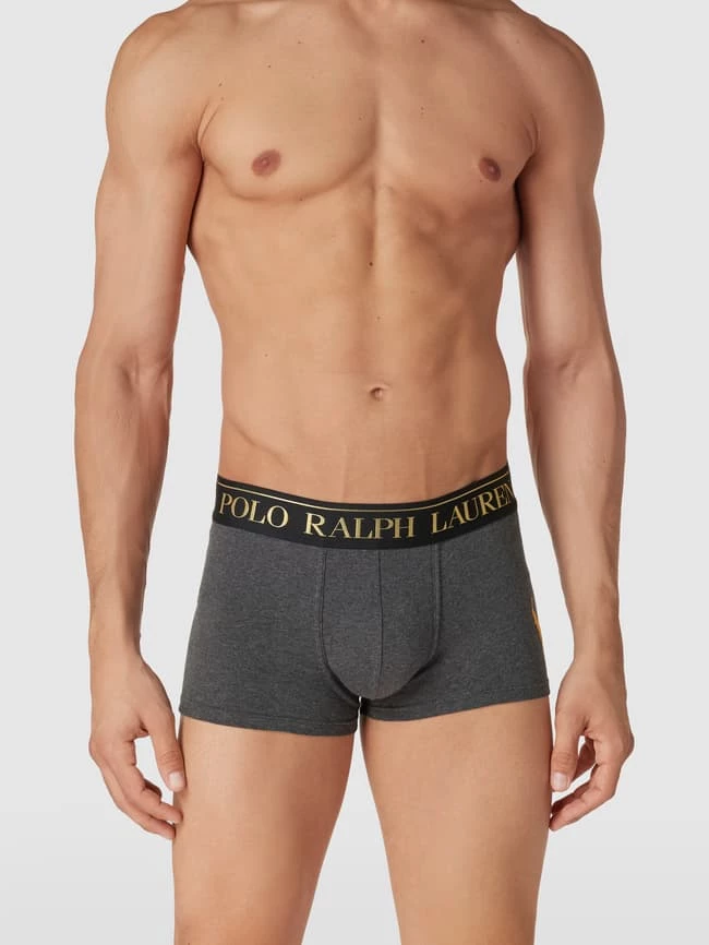 Brandneu ❤️ Polo Ralph Lauren Underwear Trunks Mit Logo-Bund Modell 'SINGLE-TRUNK Gold Reiter' - Anthrazit ? 1 Brandneu ❤️ Polo Ralph Lauren Underwear Trunks Mit Logo-Bund Modell 'SINGLE-TRUNK Gold Reiter' - Anthrazit ?