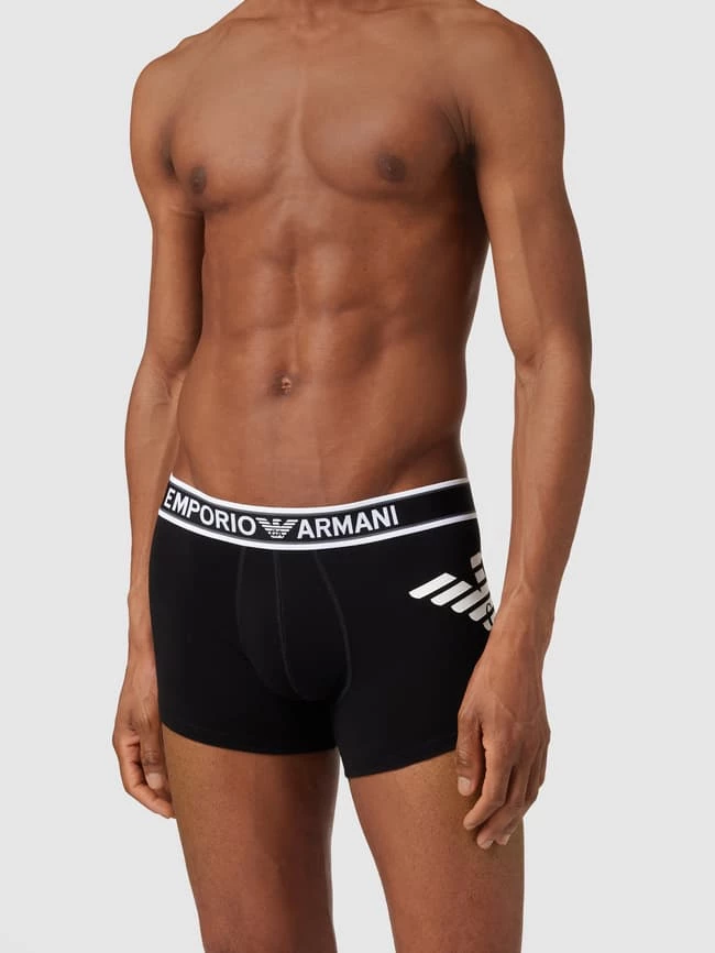 Bestpreis ? Emporio Armani Trunks Mit Label-Print - Schwarz ? 1 Bestpreis ? Emporio Armani Trunks Mit Label-Print - Schwarz ?