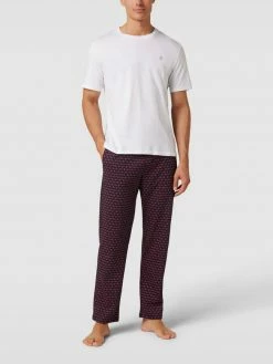 Bester Verkauf ? Tommy Hilfiger Pyjama-Hose Mit Allover-Muster Modell 'JERSEY' - Dunkelblau ?