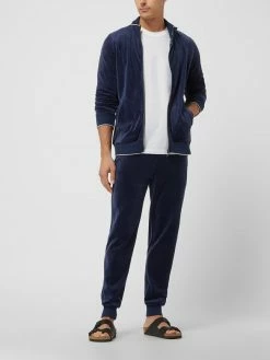 Billig ? HOM Lounge-Oberteil Aus Samt - Dunkelblau ❤️