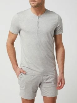 Schlussverkauf ? Seidensticker Pyjama Mit Stretch-Anteil - Mittelgrau Meliert ?