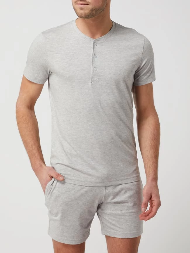 Schlussverkauf ? Seidensticker Pyjama Mit Stretch-Anteil - Mittelgrau Meliert ? 1 Schlussverkauf ? Seidensticker Pyjama Mit Stretch-Anteil - Mittelgrau Meliert ?