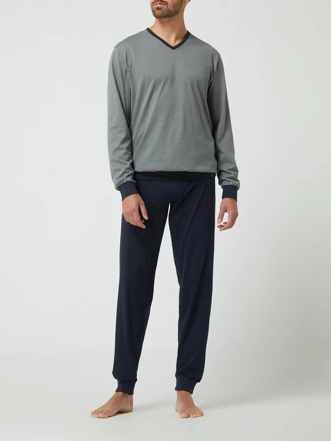 Billig ? Bugatti Pyjama Aus Baumwolle - Blau ? 1 Billig ? Bugatti Pyjama Aus Baumwolle - Blau ?