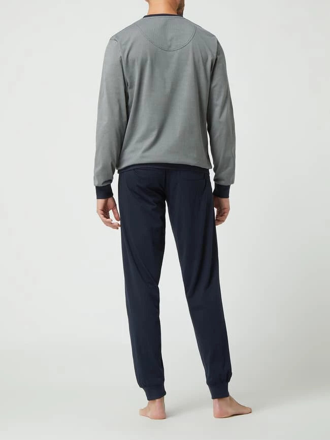 Billig ? Bugatti Pyjama Aus Baumwolle - Blau ? 4 Billig ? Bugatti Pyjama Aus Baumwolle - Blau ? – Bild 4