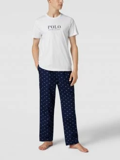 Neu ? Polo Ralph Lauren Underwear Pyjama-Hose Mit Allover-Logo Modell 'LOGO' - Dunkelblau ⭐