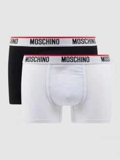 Billig ? Moschino Swim + Underwear Trunks Mit Stretch-Anteil Im 2er-Pack - Weiß ?
