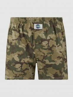 Neu ? Deal Boxershorts Aus Baumwolle Mit Allover-Muster - Khaki ?