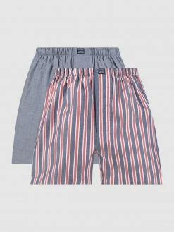 Bestes Angebot ✨ Christian Berg Men Boxershorts Aus Baumwolle Im 2er-Pack - Marineblau ❤️