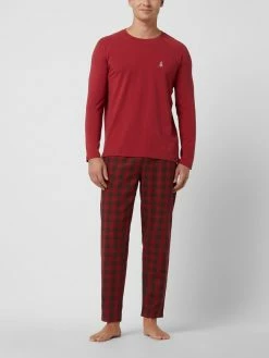 Coupon ? Skiny Pyjama-Hose Aus Baumwolle - Dunkelrot ?