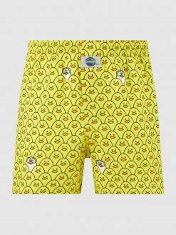 Auslauf ? Deal Boxershorts Aus Baumwolle Mit Allover-Muster - Gelb ?