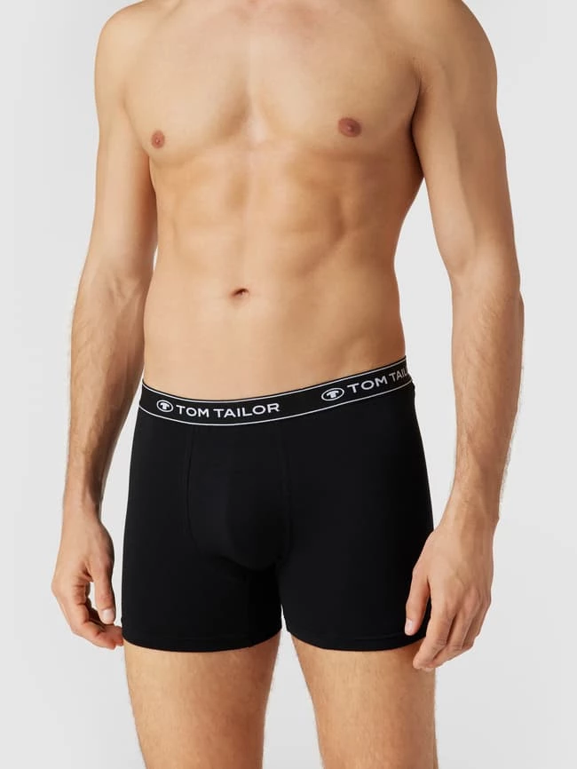 Auslauf ? Tom Tailor Trunks Mit Label-Schriftzug Im 3er-Pack - Schwarz ? 1 Auslauf ? Tom Tailor Trunks Mit Label-Schriftzug Im 3er-Pack - Schwarz ?
